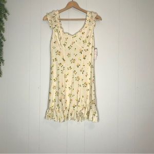 Free People | Like a Lady Mini Dress Floral New XS